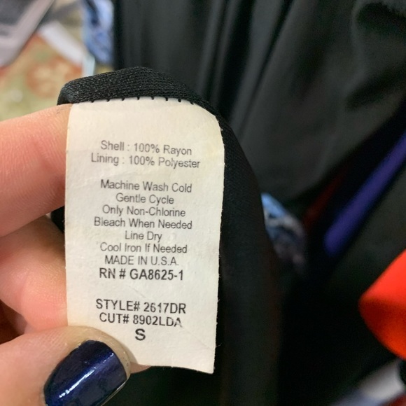 ALLISON JOY Black Off the Shoulder Dress, S - Picture 12 of 14